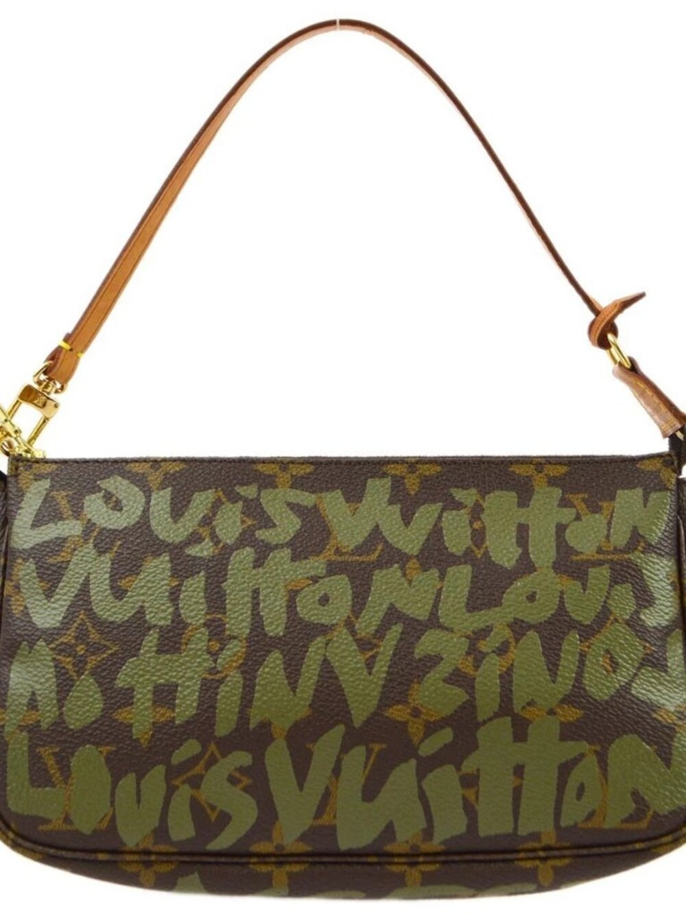 Louis Vuitton khaki Graffiti Pochette